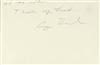 BUSH, GEORGE HERBERT WALKER. Two brief Autograph Letters Signed, George Bush.